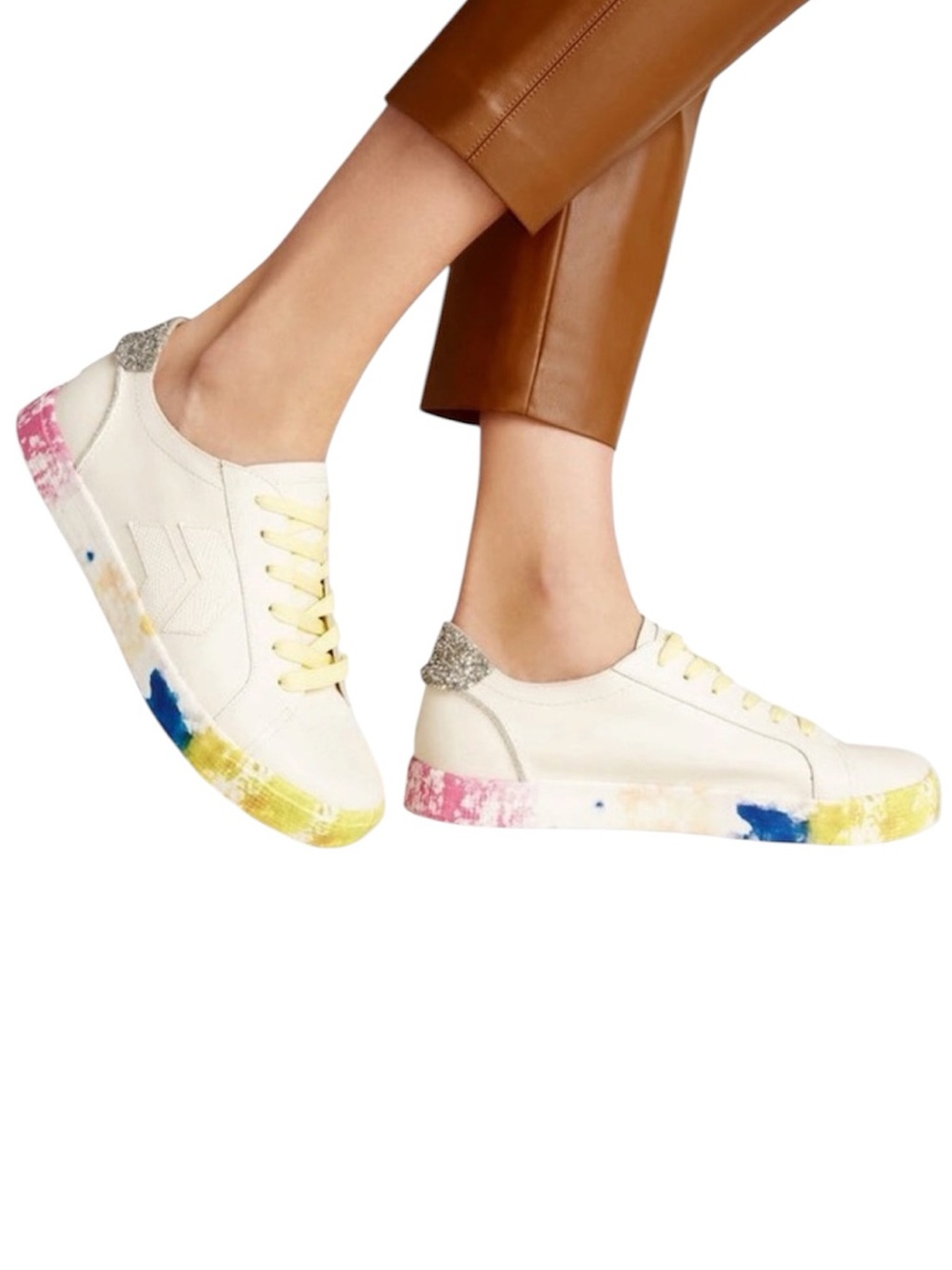 Dolce Vita Zaga Citron Tie Dye Leather Sneakers